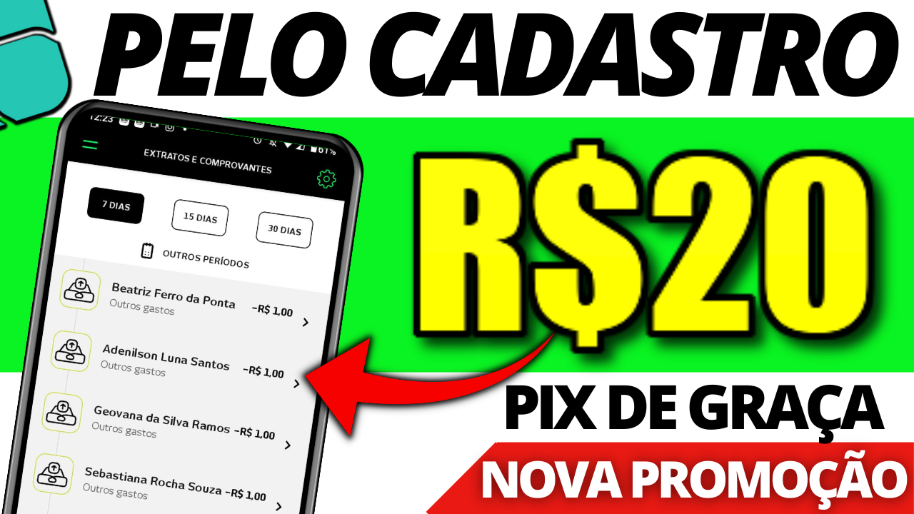 Cadastre E Ganhe R1o Via Pix App Pagando Por Cadastro 2022 Ganhar Dinheiro Na Internet