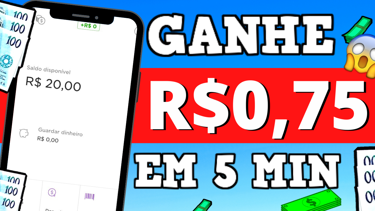 APP TOP! SÓ CLICK E SACAR VIA PIX, MÍNIMO R$0,75 [Ganhar dinheiro online]
