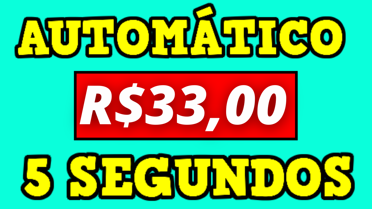 APP PAGANDO R$33 em 5 Segundos sem INVESTIR (NOVO) Ganhar Dinheiro Online