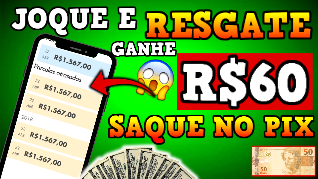 BOMBA R$60 NO PIX JOGANDO DE GRAÇA – LANÇAMENTO (App para Ganhar Dinheiro)
