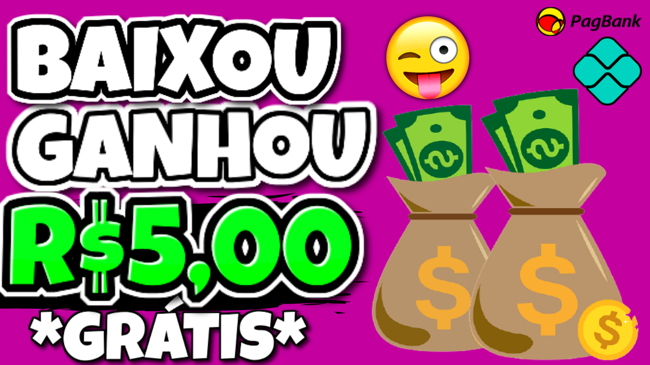 Baixe AGORA e Ganhe R$5 no Pix (+R$5 de convite) Ganhar Dinheiro Online