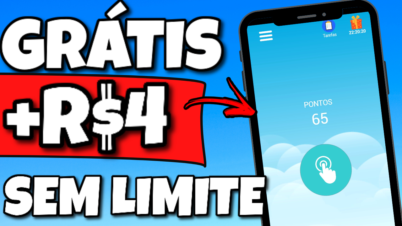 Ganhe R$4 no Pix (Click e Ganhe) APP para Ganhar Dinheiro!