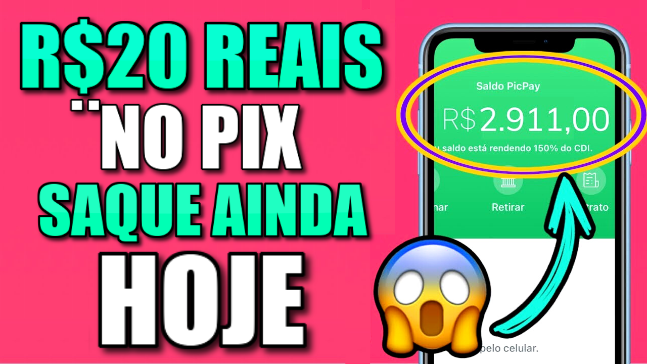 URGENTE! Vazou APP PAGANDO R$20 no PIX – SAQUE R$20 A INDA HOJE (Ganhar Dinheiro Online)