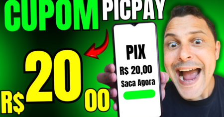 URGENTE – NOVO CUPOM DO PICPAY DANDO R$24 REAIS (Ganhar Dinheiro Online)