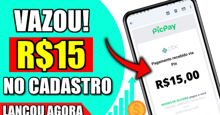[Receba Ainda Hoje R$15] APLICATIVO PAGANDO NO CADASTRO 2022 (Ganhar Dinheiro Online)
