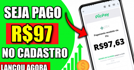 [Cadastre e Ganhe R$97,63] LAÇOU! APLICATIVO PAGANDO NO CADASTRO (Prova de Pagamento)
