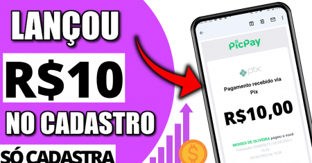 Ganhe R$10 Reais! SÓ PRA SE CADASTRAR | APP PAGANDO POR CADASTRO (Cadastrou Ganhou)