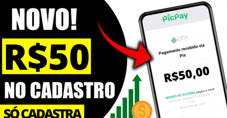 GANHE R$50 NO CADASTRO! VIA PIX – APP PAGANDO POR CADASTRO 2022 (app Pagando no Cadastro)