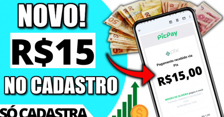 [BAIXOU GANHOU R$15] NO CADASTRO! APLICATIVO PAGANDO POR CADASTRO 2022 (Ganhar no cadastro via Pix)