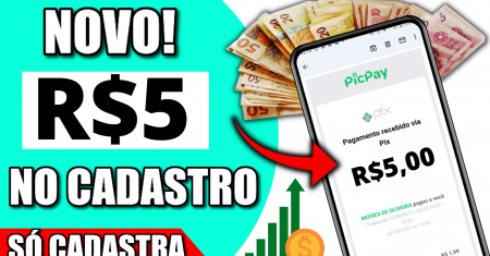 [GANHE R$5 REAIS] NO CADASTRO APLICATIVO PAGANDO POR CADASTRO 2022 (Cadastrou Ganhou)