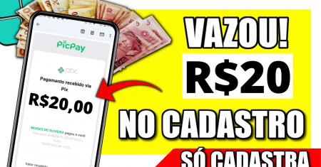 [Cadastre e Ganhe R$20] Via Pix! APP PAGANDO NO CADASTRO 2022 (Ganhar Dinheiro na Internet)