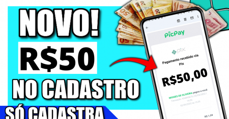 [Cadastre e Ganhe R$50] via PIX APLICATIVO PAGANDO NO CADASTRO 2022 (Ganhar Dinheiro na Internet)