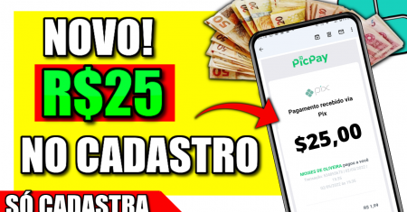 Novo [Cadastre e Ganhe R$25] APP PAGANDO NO CADASTRO NO PIX 2022 (Ganhar Dinheiro Online)