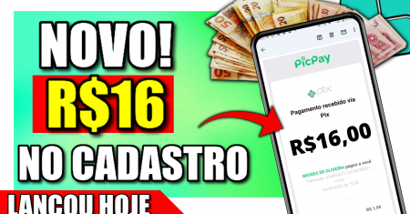[Cadastrou Ganhou R$16] NO CADASTRO APP PAGANDO NO CADASTRO Via PIX 2022 (Ganhar Dinheiro Online)