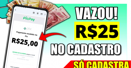 [Cadastrou Ganhou R$25] PELO CADASTRO APP PAGANDO NO CADASTRO VIA PIX (Ganhar Dinheiro Online)