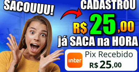 APP Paga R$25 Só Pra CADASTRAR Em 1 Segundo APP Pagando POR CADASTRO Via PIX (Como Ganhar Dinheiro)