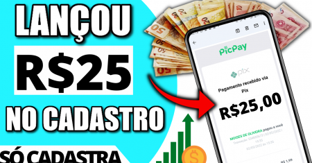 Ganhar no Cadastro! R$25 SÓ CADASTRAR APP PAGANDO NO CADASTRO 2022 Via Pix (Ganhar Dinheiro Online)