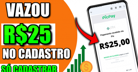 GANHE R$25 No Pix! BAIXOU GANHOU Saque NA HORA APP PAGANDO NO CADASTRO VIA PIX 2022