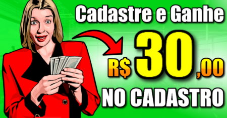 [Cadastre e Ganhe] R$30 Só Pelo CADASTRO GRÁTIS (App Pagando no Cadastro Grátis)
