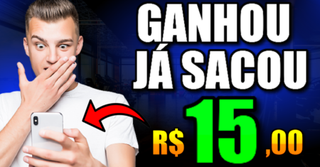 Pix R$15 na Hora! GANHOU JÁ SACOU – APP para GANHAR DINHEIRO Via Pix (Ganhar dinheiro online)