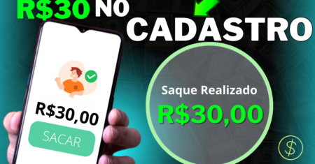 [Cadastre e ganhe] R$ 30 Grátis via pix – APP Para GANHAR DINHEIRO no CADASTRO Via Pix 2024