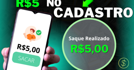 [Cadastre e ganhe] R$ 5 Grátis Via Pix – APP Para GANHAR DINHEIRO no CADASTRO Via Pix 2024