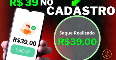 ATIVOU a Conta GANHOU R$ 39 no Cadastro APP para GANHAR DINHEIRO no CADASTRO, App pagando via pix