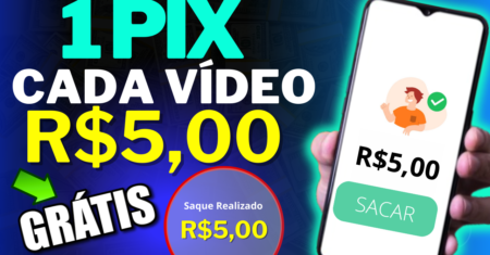*Novo* APP para GANHA DINHEIRO de VERDADE via PIX – Saque até R$10 na Mesmo Dia! App Pagando 2024
