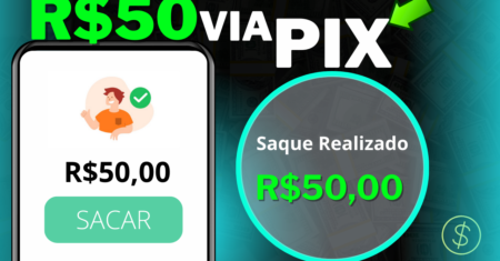 Como Ganhar 50 Reais agora no pix (SEM DEPOSITO) APP para GANHAR DINHEIRO via Pix 2024