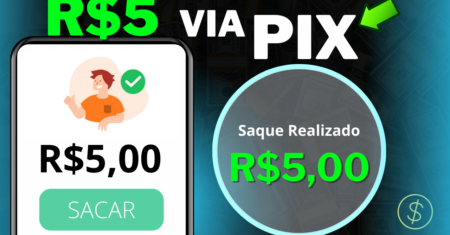 Como Ganhar 5 Reais Agora no Pix – SEM DEPOSITO – APP Para GANHAR DINHEIRO via Pix HOJE 2024