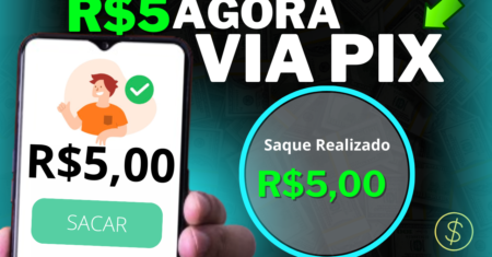 Como Ganhar 5 Reais Agora no Pix – SEM GASTA NADA – APP Para GANHAR DINHEIRO via Pix em 2024