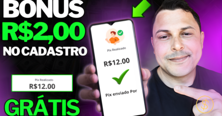 NOVO APP QUE PAGA R$2.00 NO CADASTRO SEM DEPOSITO APP PAGANDO NO CADASTRO VIA PIX