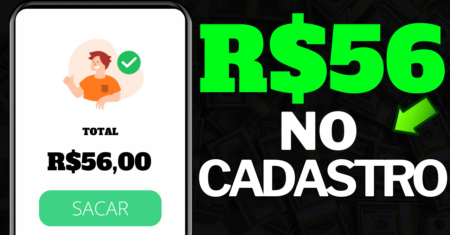 como ganhar 56 reais agora por cadastro SEM PAGAR NADA Ganha dinheiro online