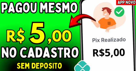 Novo R$5 só no Cadastro! APP para GANHAR DINHEIRO no PIX! Jogos que Pagam no Pix 2025