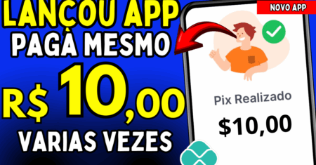 Novo App Paga $10 Rápido APP para GANHAR DINHEIRO de VERDADE via PIX Ganhar dinheiro Jogando