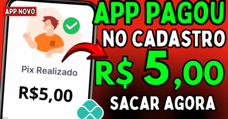 App pagando R$4,75 no cadastro APP para GANHAR DINHEIRO no PIX App pagando no pix 2025
