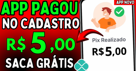 *NOVO R$5 no cadastro APP para GANHAR DINHEIRO no PIX App pagando no pix 2025