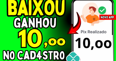 Cadastri e Ganhe! APP PAGANDO no CADASTRO via Pix novo ganhe no cadastro 2025