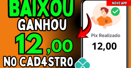 Cadastre, e Ganhe! APP PAGANDO no CADASTRO 2026 via Pix (novo ganhar dinheiro no cadastro)